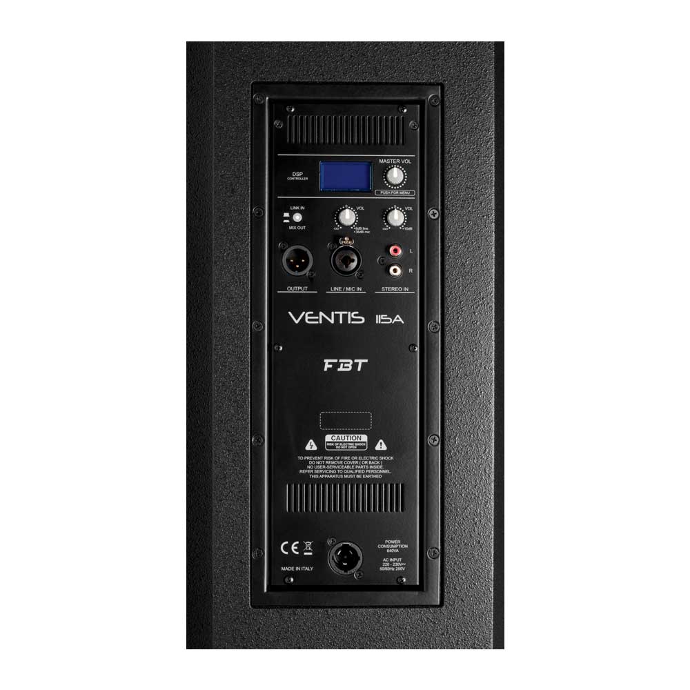 FBT VENTIS 115A Parlante Activo Procesado 700W + 200W RMS - Imagen 3